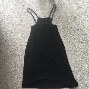 Black High Neck Shift Dress